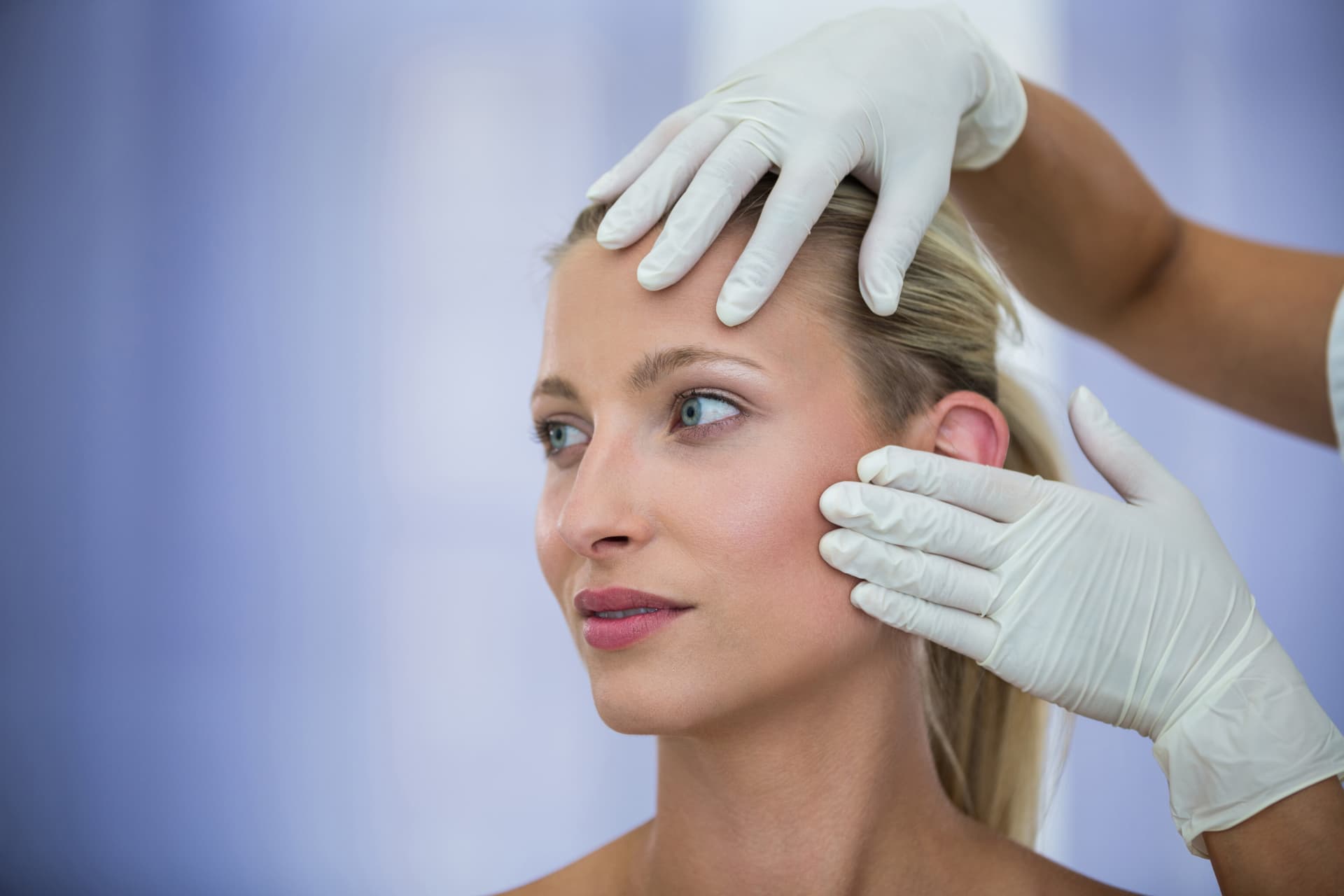 Avaliação facial com mapeamento da anatomia do rosto